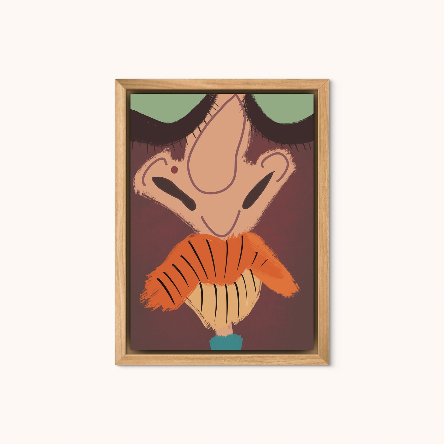 The man with the orange mouth